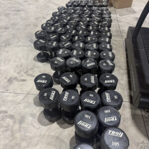 Troy 12 Sided Urethane Dumbbell Set 7.5-130lb